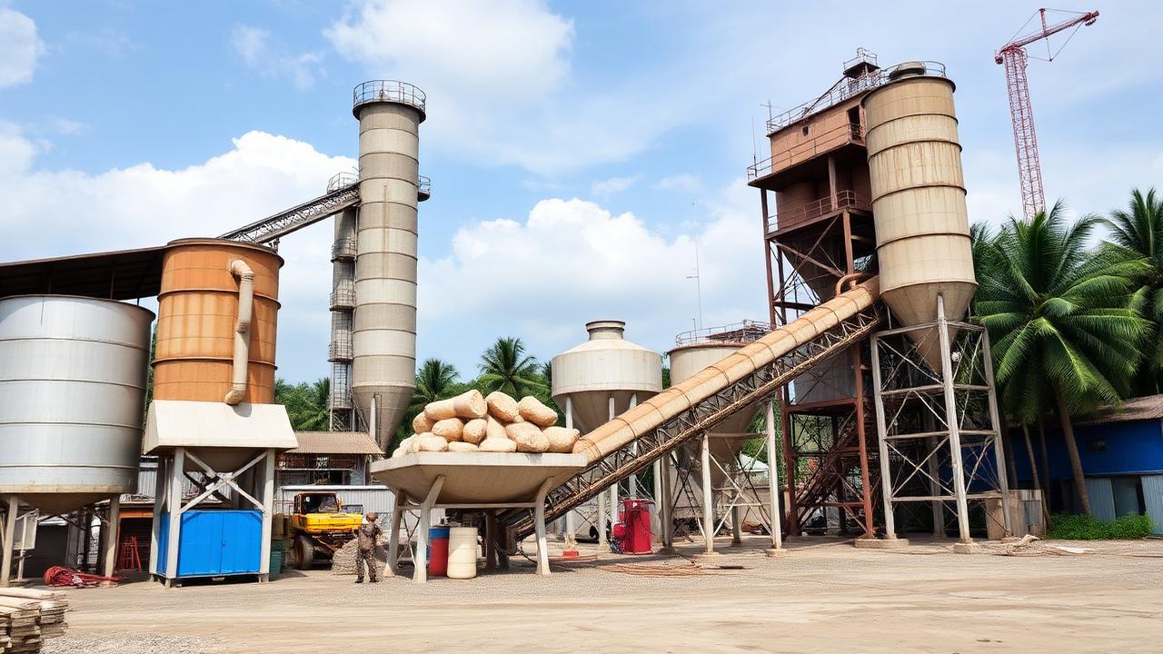 Batching plant beton readymix PT Berkah Mulia Beton di Tanjung Morawa Deli Serdang